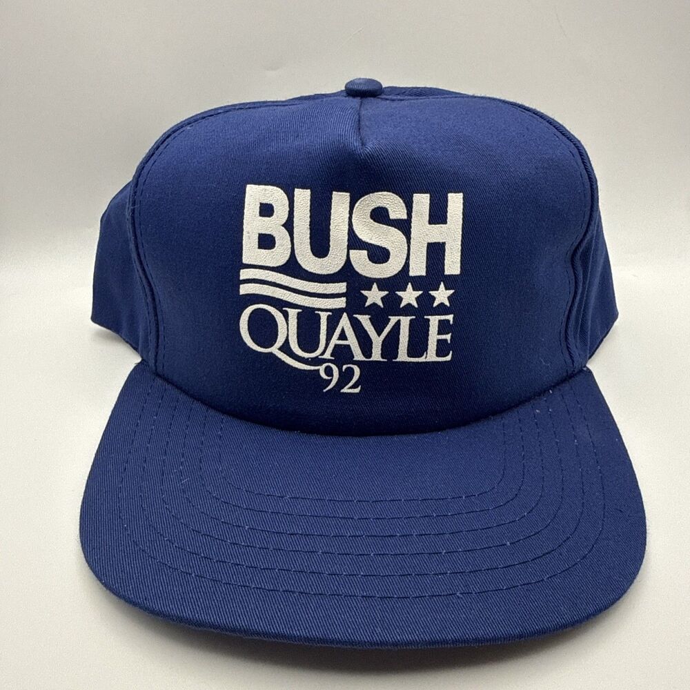 Vintage 1992 President Bush Quayle Election Night Snapback Hat USA Baseball Cap